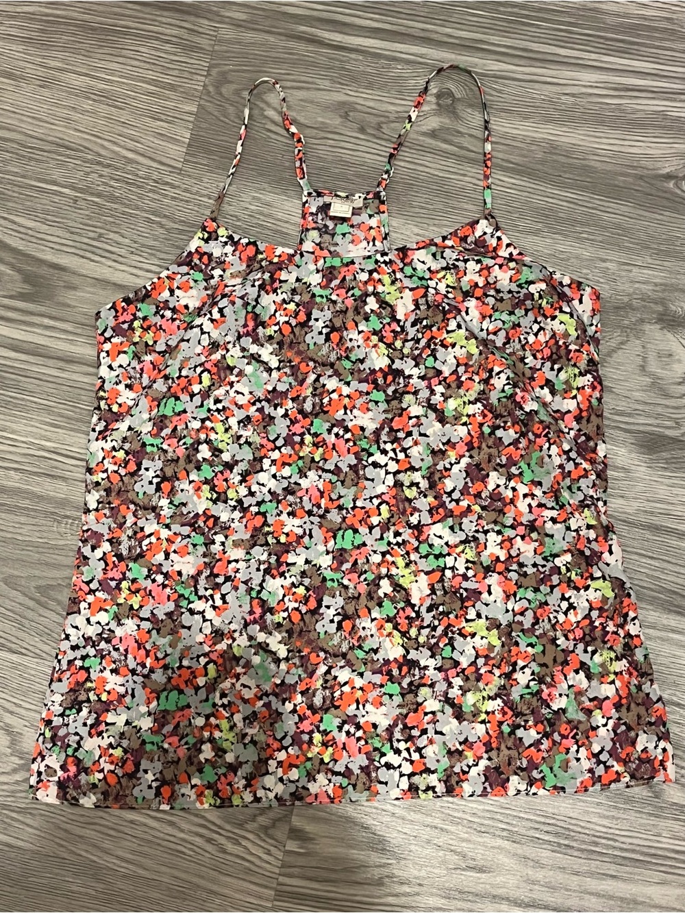J. Crew Floral Racerback Tank Top